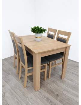 Zestaw stół Ramen midi + 4 krzesła Kamil 2 sonoma