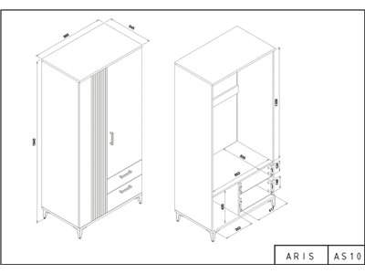 Aris szafa AS10